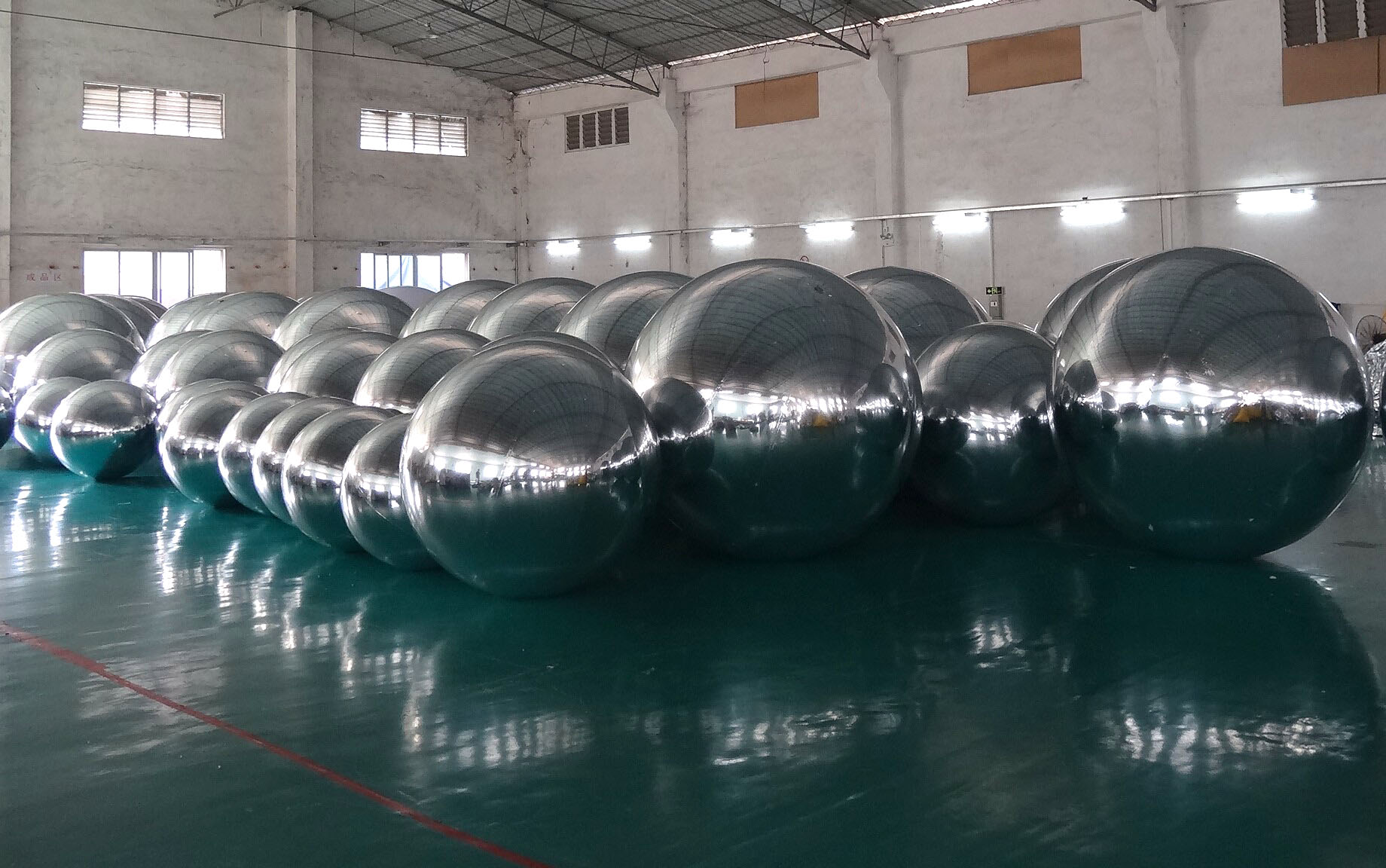 ballon - bulle - sphère -effet miroir 100 cm