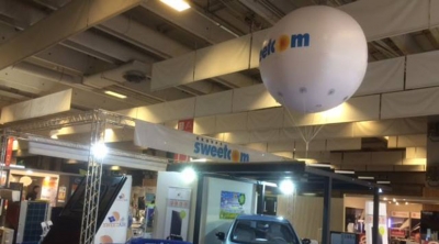 Ballon géant publicitaire diamètre 180 cm pour salon ou foire